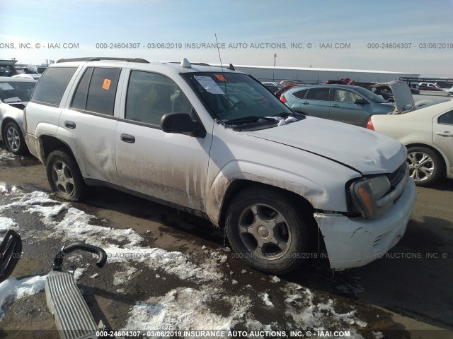 1GNDT13S482255057 - 2008 CHEVROLET TRAILBLAZER LS/LT WHITE photo 1