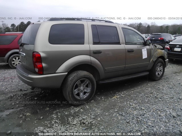 1D4HD48N64F167581 - 2004 DODGE DURANGO SLT GOLD photo 4