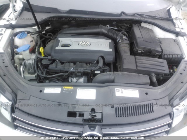 WVWFW8AH8FV005504 - 2015 VOLKSWAGEN EOS LUX/EXECUTIVE WHITE photo 10