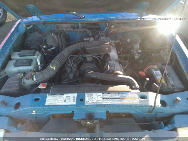 1FTYR10C4XPA27065 - 1999 FORD RANGER BLUE photo 10