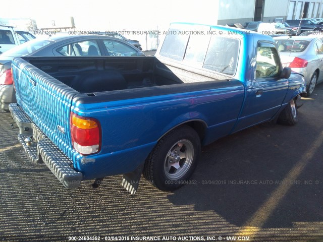 1FTYR10C4XPA27065 - 1999 FORD RANGER BLUE photo 4