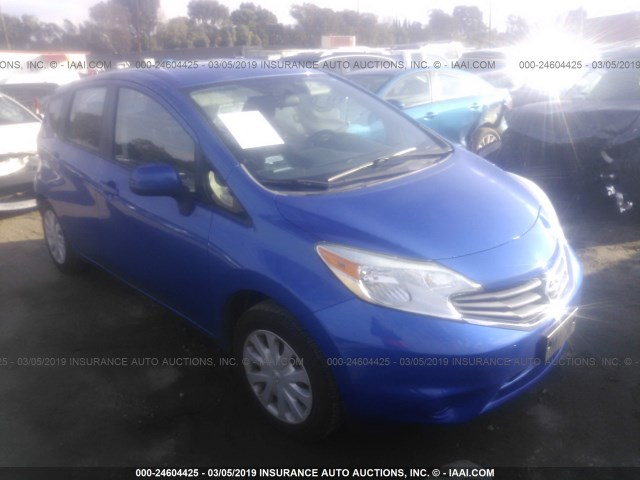 3N1CE2CP3EL429357 - 2014 NISSAN VERSA NOTE S/S PLUS/SV/SL BLUE photo 1