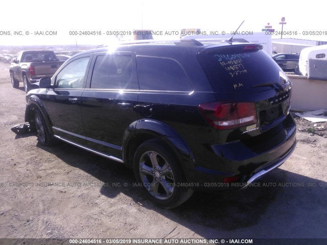 3C4PDCGG4FT577763 - 2015 DODGE JOURNEY CROSSROAD BLACK photo 3