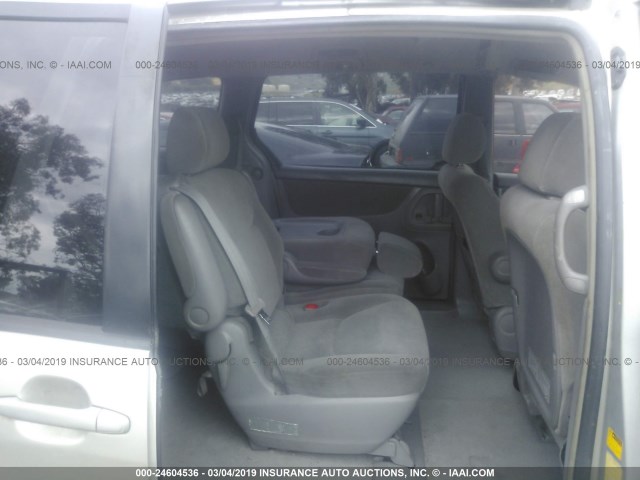 5TDZA23C74S157792 - 2004 TOYOTA SIENNA CE/LE SILVER photo 8