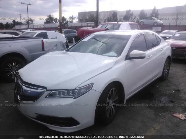 19UUB1F57GA014391 - 2016 ACURA TLX TECH თეთრი ფოტო 2