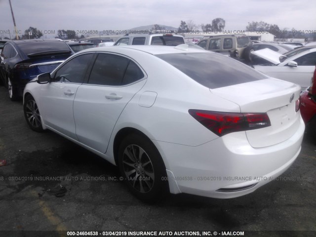 19UUB1F57GA014391 - 2016 ACURA TLX TECH თეთრი ფოტო 3