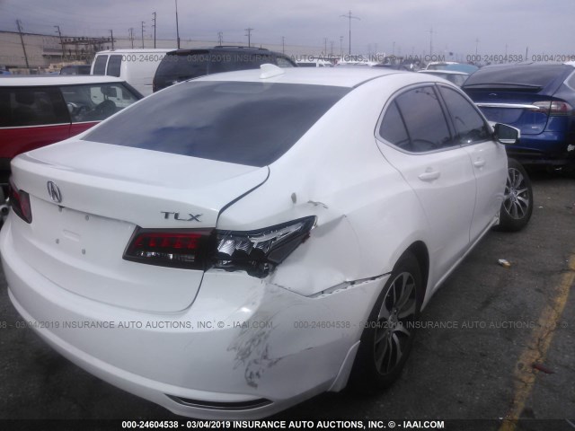 19UUB1F57GA014391 - 2016 ACURA TLX TECH თეთრი ფოტო 4