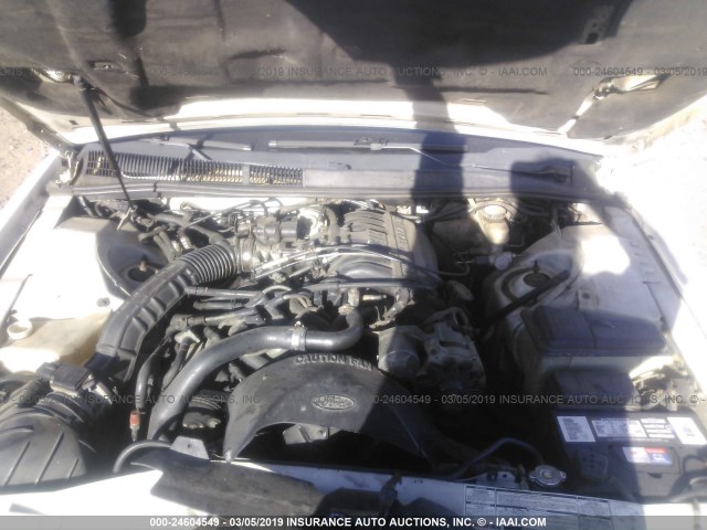 1FAPP6046MH107809 - 1991 FORD THUNDERBIRD  WHITE photo 10