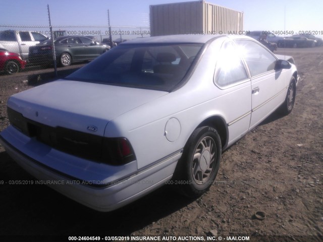 1FAPP6046MH107809 - 1991 FORD THUNDERBIRD  WHITE photo 4