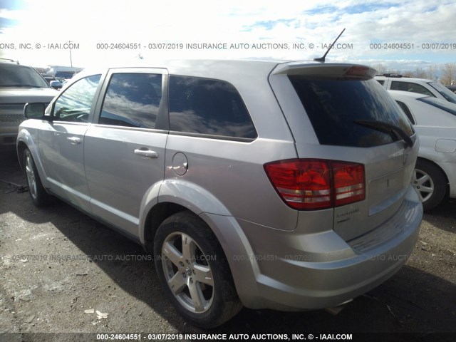 3D4GH57V89T602699 - 2009 DODGE JOURNEY SXT SILVER photo 3