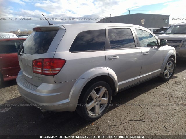 3D4GH57V89T602699 - 2009 DODGE JOURNEY SXT SILVER photo 4