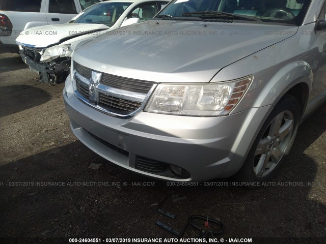 3D4GH57V89T602699 - 2009 DODGE JOURNEY SXT SILVER photo 6