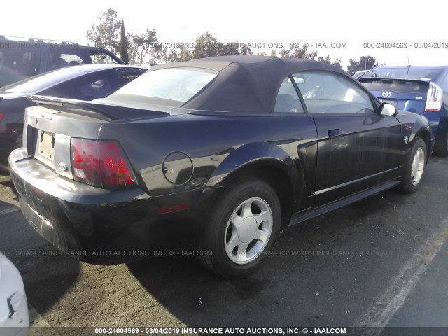 1FAFP4443XF222183 - 1999 FORD MUSTANG BLACK photo 4