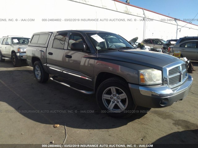 1D7HW58J37S221995 - 2007 DODGE DAKOTA QUAD LARAMIE GRAY photo 1