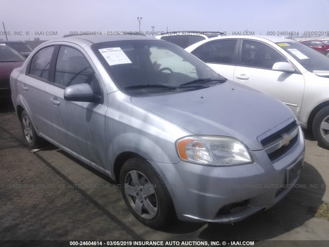KL1TD5DE3AB115077 - 2010 CHEVROLET AVEO LS/LT SILVER photo 1