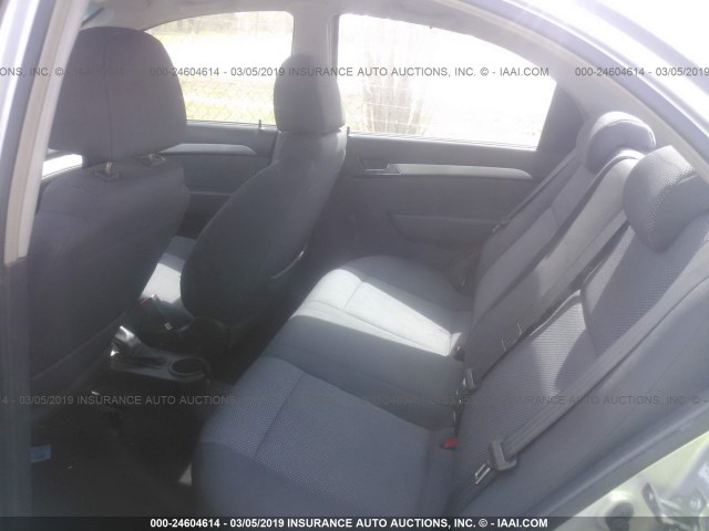 KL1TD5DE3AB115077 - 2010 CHEVROLET AVEO LS/LT SILVER photo 8