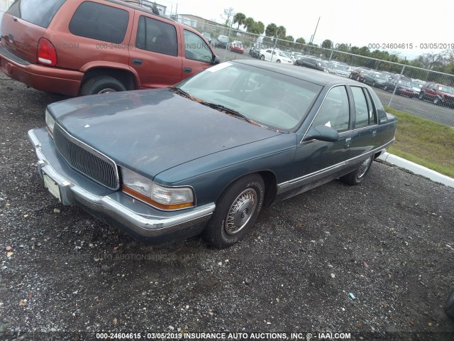 1G4BN52P8SR416695 - 1995 BUICK ROADMASTER Light Blue photo 2