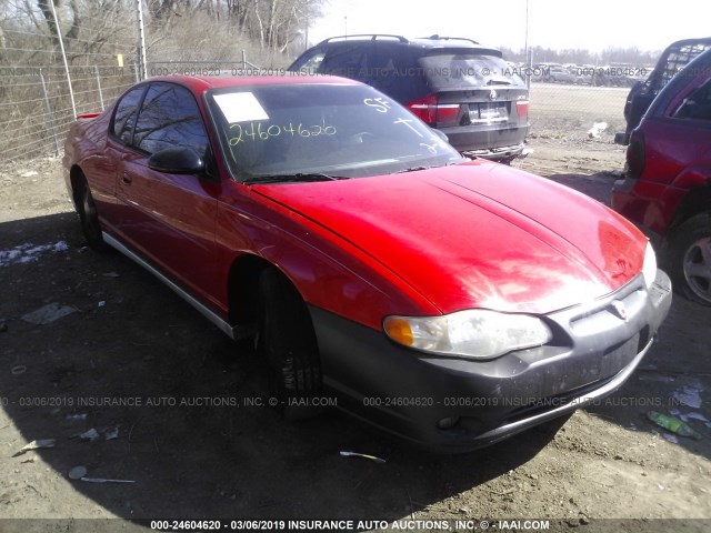 2G1WX15KX29233178 - 2002 CHEVROLET MONTE CARLO SS წითელი ფოტო 1