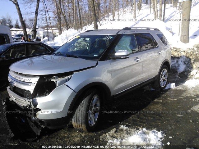 1FM5K8F89FGA04037 - 2015 FORD EXPLORER LIMITED SILVER photo 2