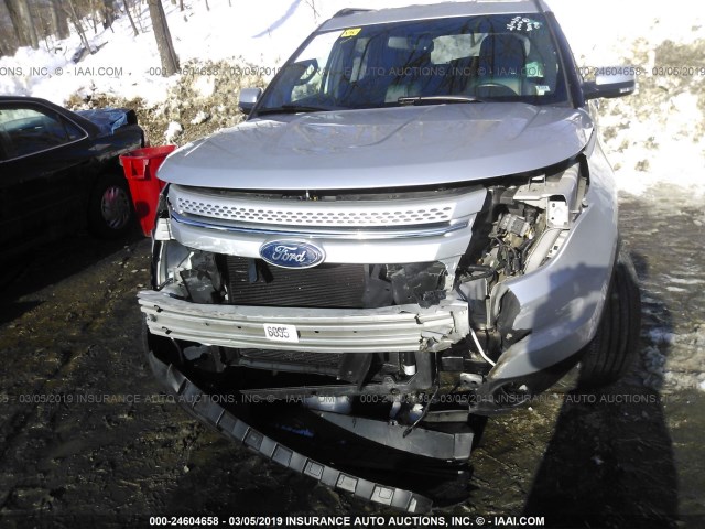 1FM5K8F89FGA04037 - 2015 FORD EXPLORER LIMITED SILVER photo 6