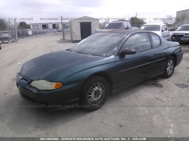 2G1WW12E9Y9326722 - 2000 CHEVROLET MONTE CARLO LS GREEN photo 2