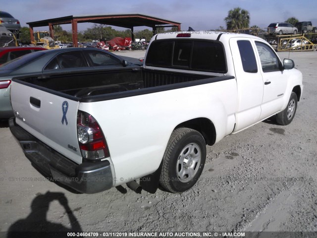 5TFTX4CN7FX067671 - 2015 TOYOTA TACOMA ACCESS CAB თეთრი ფოტო 4