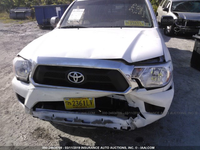 5TFTX4CN7FX067671 - 2015 TOYOTA TACOMA ACCESS CAB თეთრი ფოტო 6