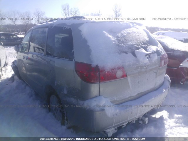 5TDZK22C57S066541 - 2007 TOYOTA SIENNA XLE/XLE LIMITED SILVER photo 3