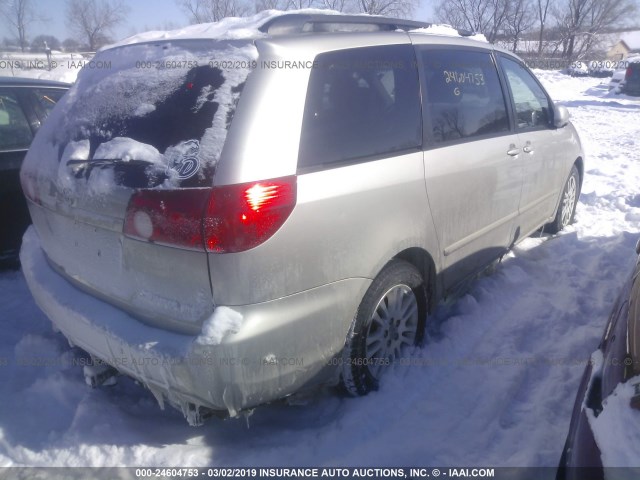 5TDZK22C57S066541 - 2007 TOYOTA SIENNA XLE/XLE LIMITED SILVER photo 4