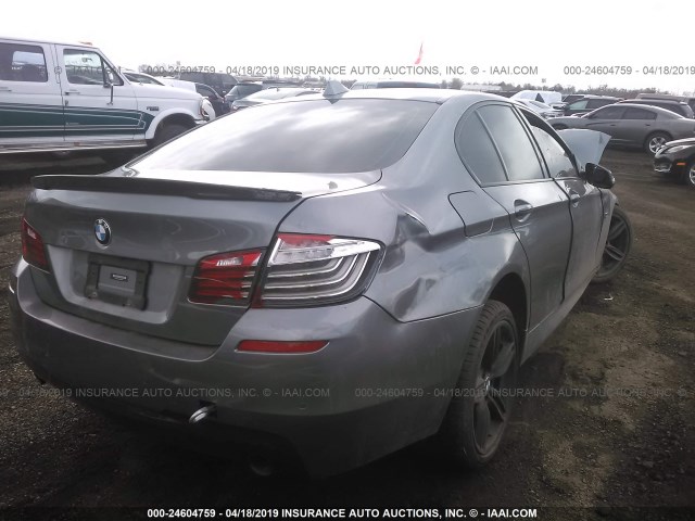 WBA5B3C52GG254414 - 2016 BMW 535 XI GRAY photo 4