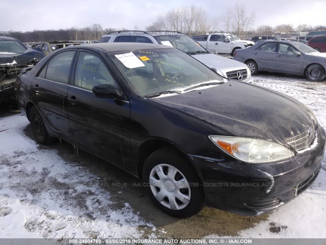 4T1BE32K43U251896 - 2003 TOYOTA CAMRY LE/XLE/SE BLACK photo 1