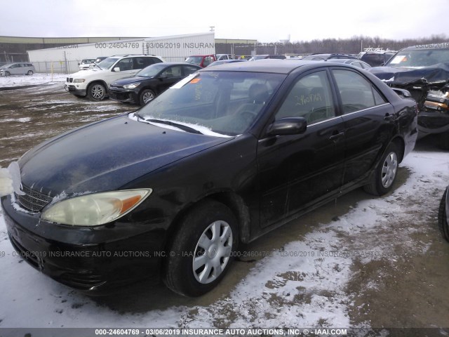 4T1BE32K43U251896 - 2003 TOYOTA CAMRY LE/XLE/SE BLACK photo 2