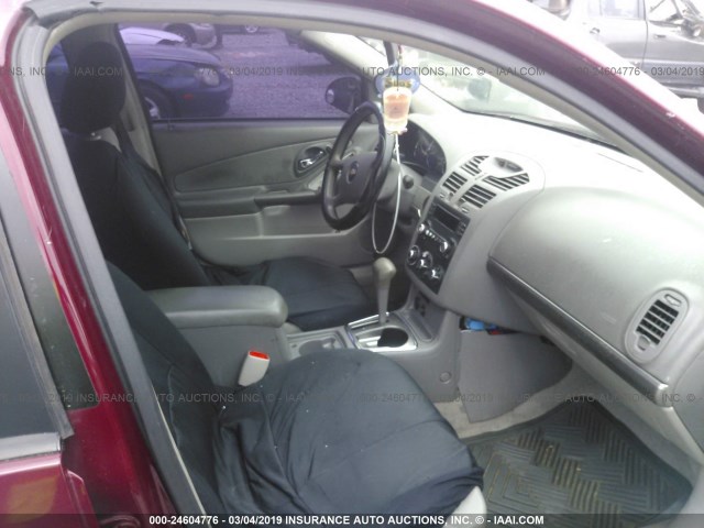 1G1ZS58N27F213191 - 2007 CHEVROLET MALIBU LS BURGUNDY photo 5