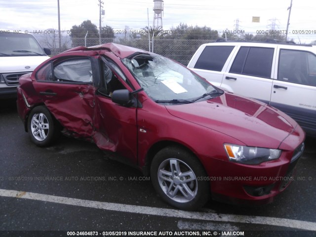 JA3AU16U39U005156 - 2009 MITSUBISHI LANCER DE RED photo 1