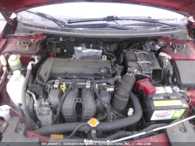 JA3AU16U39U005156 - 2009 MITSUBISHI LANCER DE RED photo 10