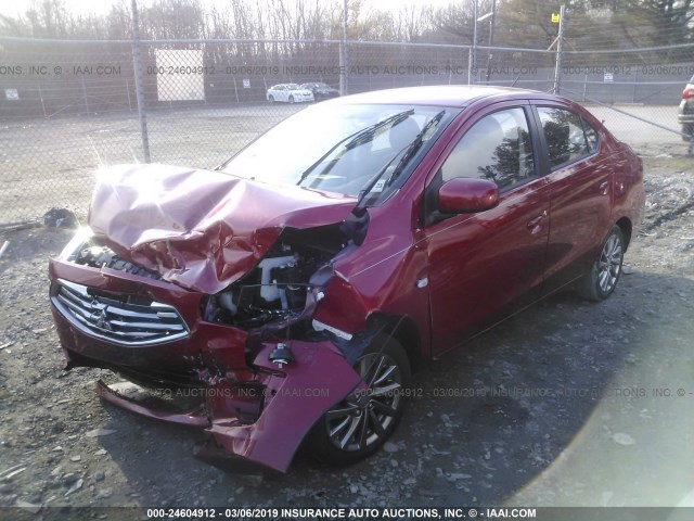 ML32F3FJ2JHF15129 - 2018 MITSUBISHI MIRAGE G4 ES Красный фото 2