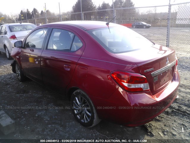 ML32F3FJ2JHF15129 - 2018 MITSUBISHI MIRAGE G4 ES Красный фото 3