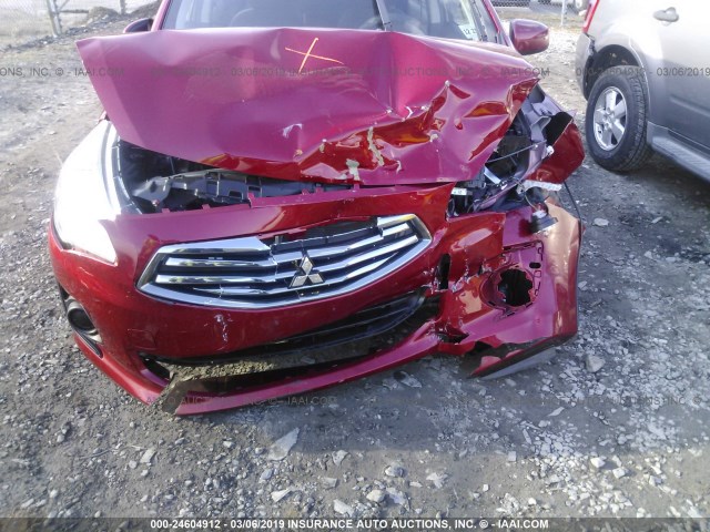 ML32F3FJ2JHF15129 - 2018 MITSUBISHI MIRAGE G4 ES Красный фото 6