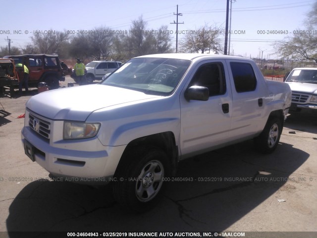 2HJYK16287H501909 - 2007 HONDA RIDGELINE RT SILVER photo 2