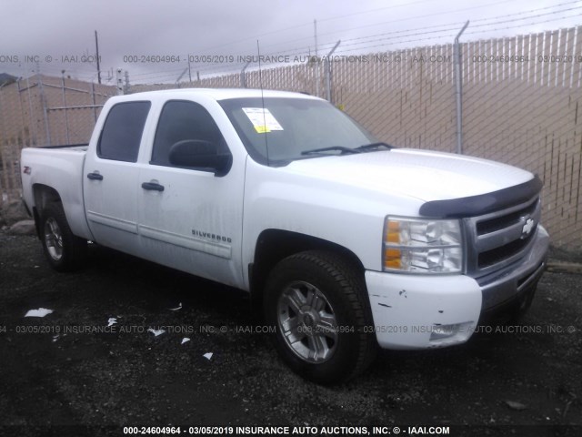 3GCPKSE31BG132240 - 2011 CHEVROLET SILVERADO K1500 LT WHITE photo 1