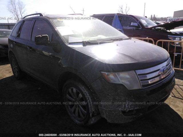 2FMDK38C58BA67887 - 2008 FORD EDGE SEL BLACK photo 1