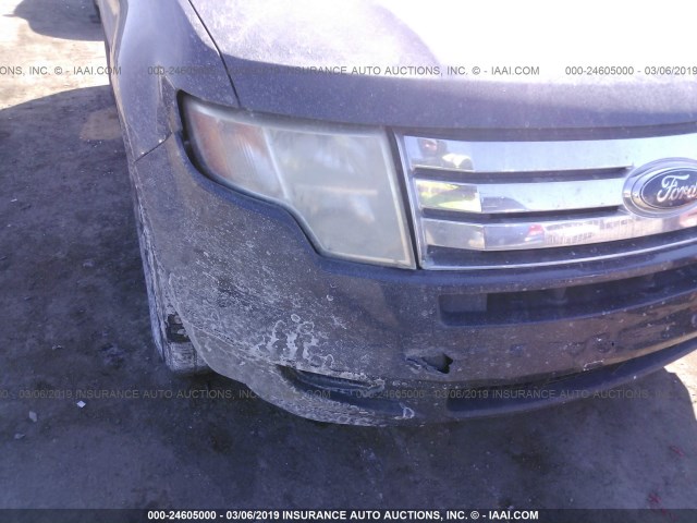 2FMDK38C58BA67887 - 2008 FORD EDGE SEL BLACK photo 6