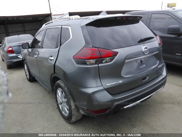 KNMAT2MT8JP534755 - 2018 NISSAN ROGUE S/SV GRAY photo 3