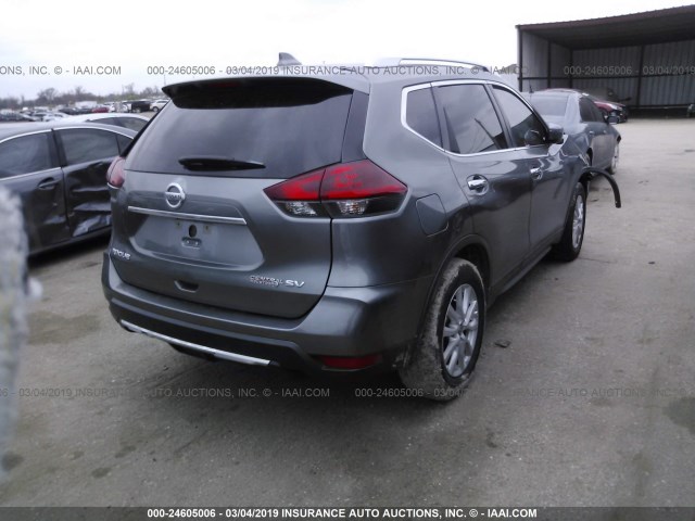 KNMAT2MT8JP534755 - 2018 NISSAN ROGUE S/SV GRAY photo 4