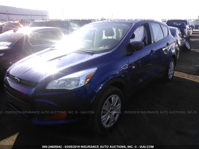 1FMCU0F75EUB04050 - 2014 FORD ESCAPE S BLUE photo 2