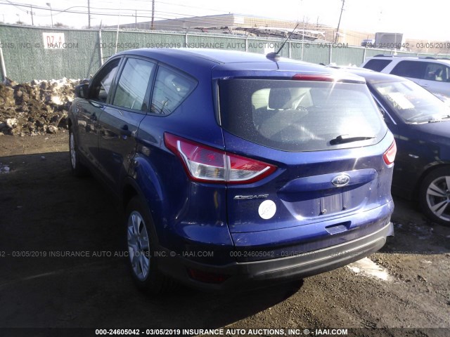 1FMCU0F75EUB04050 - 2014 FORD ESCAPE S BLUE photo 3