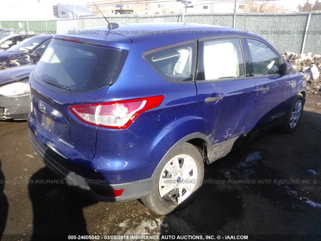 1FMCU0F75EUB04050 - 2014 FORD ESCAPE S BLUE photo 4