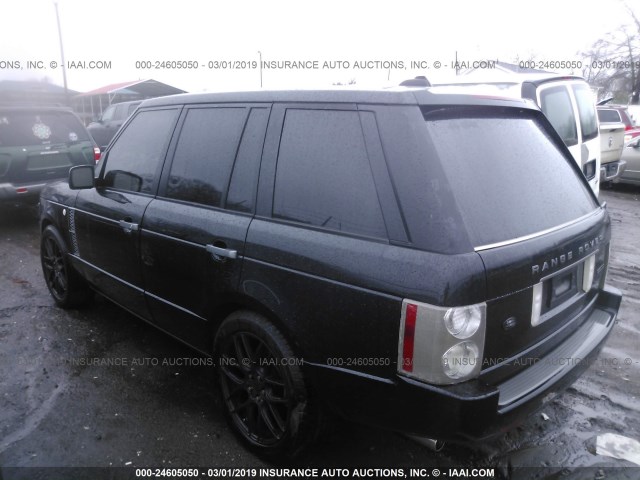 SALMF13426A200958 - 2006 LAND ROVER RANGE ROVER SUPERCHARGED BLACK photo 3