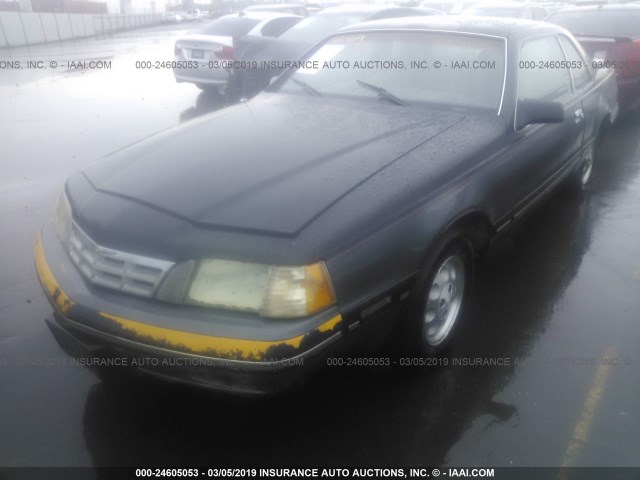 1FABP6044JH136506 - 1988 FORD THUNDERBIRD  BLACK photo 2