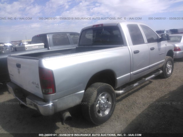 3D7LS38C55G756455 - 2005 DODGE RAM 3500 ST/SLT SILVER photo 4